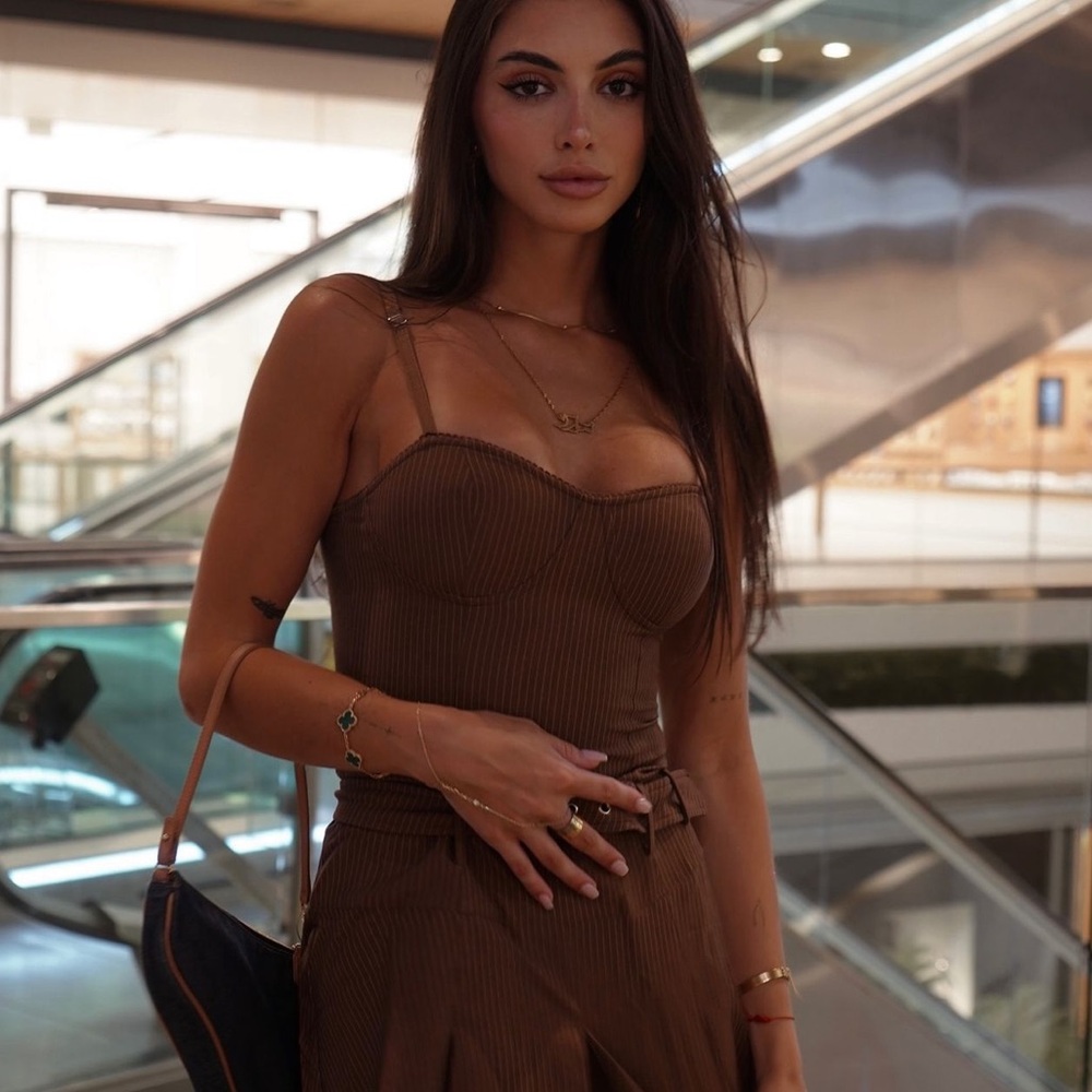 Pinstripe Mini Dress